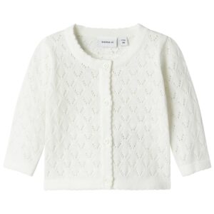 Name It Cardigan - NbfDesina - Cloud Dancer