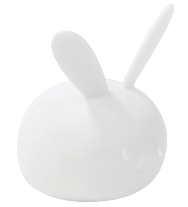 Nattou Natlampe - Silikone - LED - Kanin - 12x14x15 cm - Hvid