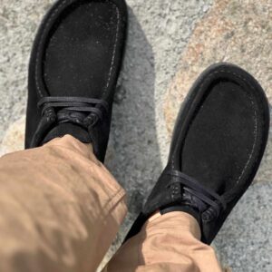 Nature Alba Sko Suede - Black 38