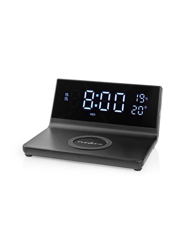 Nedis Alarm clock with wireless charging