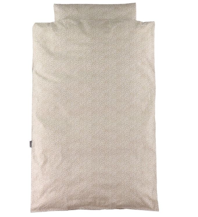 Nørgaard Madsens Sengetøj - Baby - Beige m. Blomster
