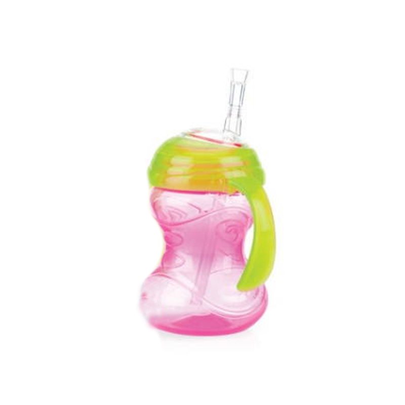 Nuby Flex Straw tudkop - Pink/grøn