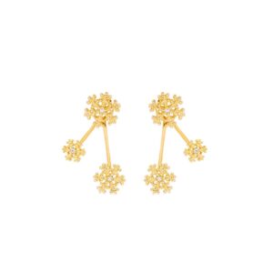 Øreringesæt - #SnowyDropps - 18 karat forgyldning med zirkoner - TILBAGE PÅ LAGER