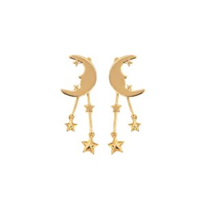Øreringesæt - #ToTheMoonAndBack - 18 karat forgyldning - SPAR 51 KR.