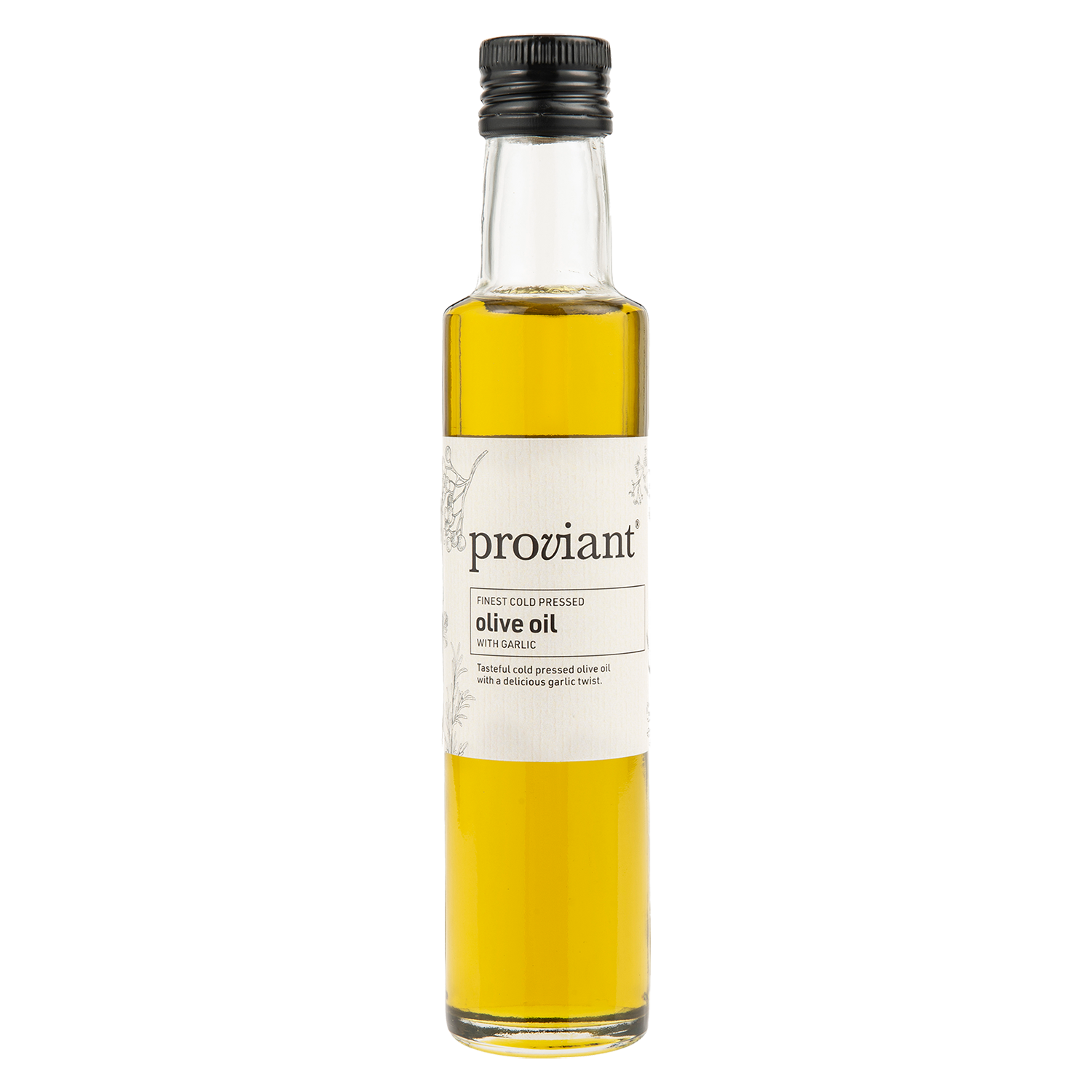 Olivenolie m.hvidløg, koldpres Proviant 250ml