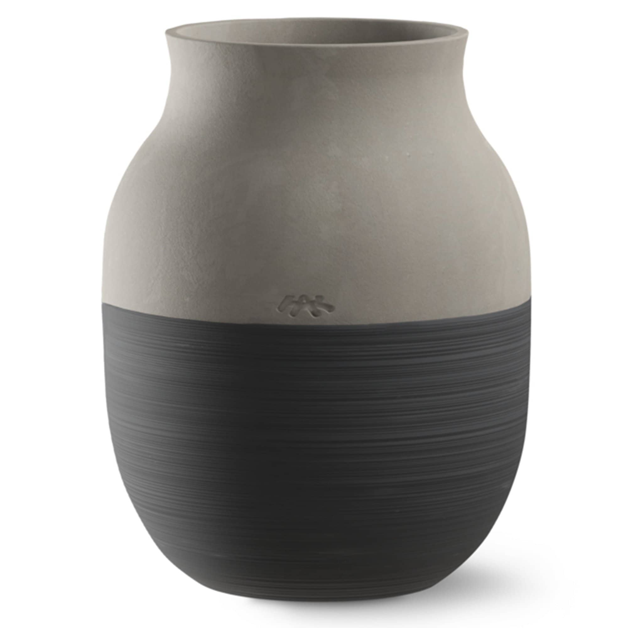 Omaggio Circulare vase 20 cm, antracitgrå