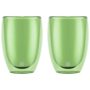 PAVINA dobbeltsidet glas 35 cl, grøn, 2 stk.