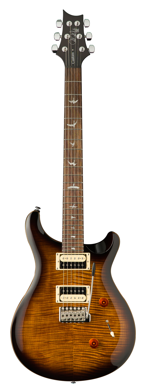 PRS SE Custom 24 - Black Gold Burst El-guitar inkl. gigbag