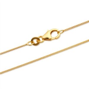 Panser halskæde i 8 kt. Guld - 0,8 mm og 40 cm