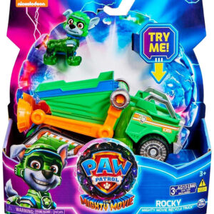 Paw Patrol Legetøjsbil m. Lyd/Lys - 17 cm - Movie 2 - Rocky Migh