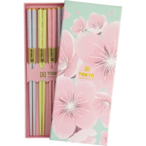 Pink Sakura spisepinde 5 par