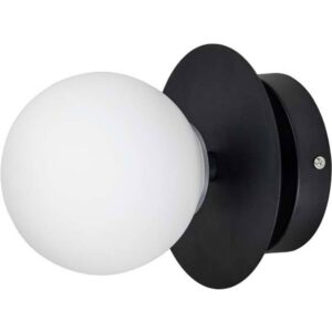 Plafond/Væg Art Deco Lampe, hvid/sort