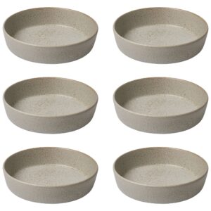 RAW dyb tallerken, beige, 6 stk.
