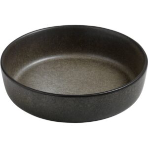 RAW dyb tallerken i stentøj 19,4 cm, skovbrun