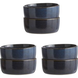 RAW dyb tallerken, midnight blue, 6 stk.