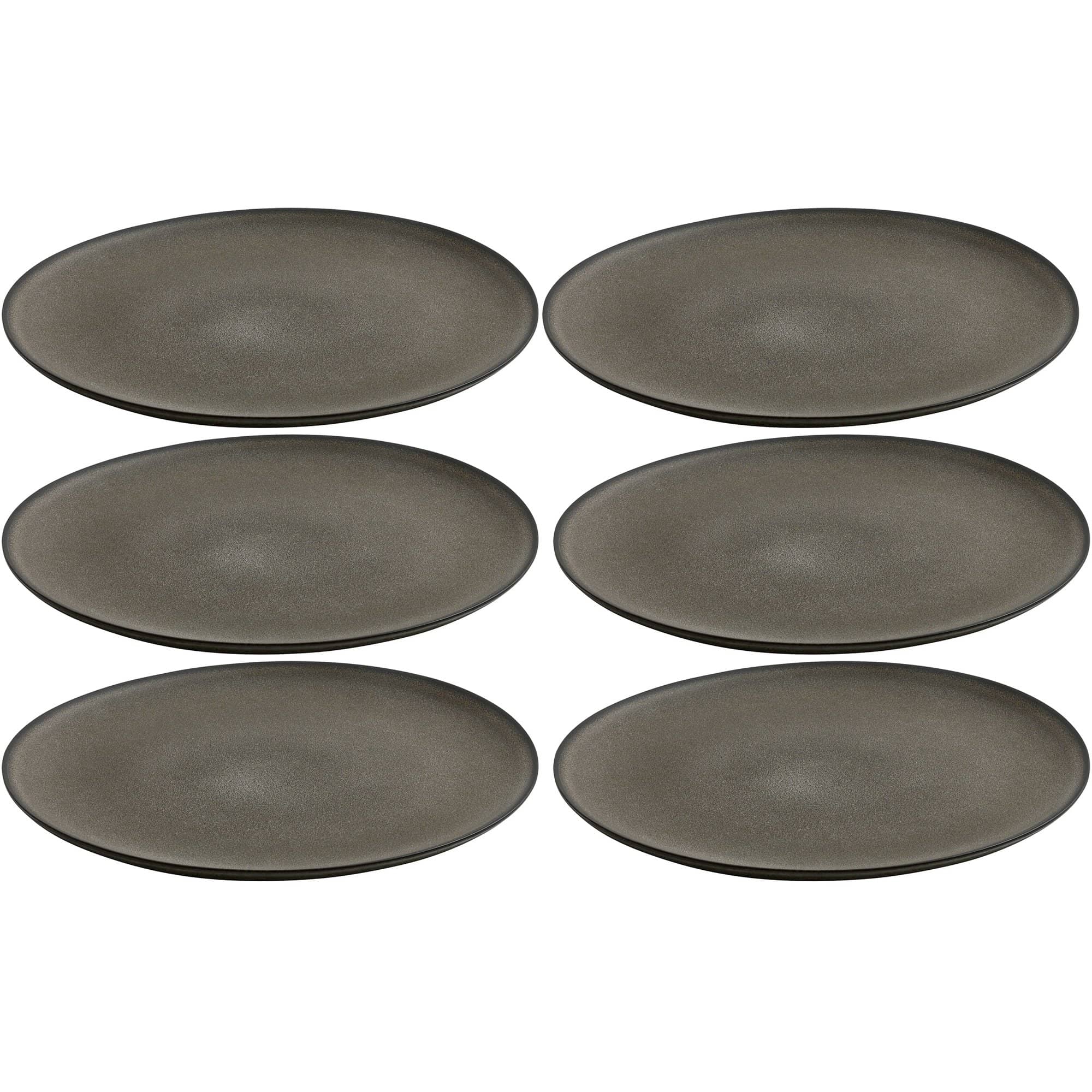 RAW frokosttallerken 23 cm, forest brown, 6 stk.