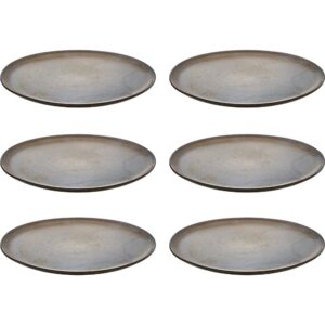 RAW frokosttallerken 23 cm, metallic brown, 6 stk.