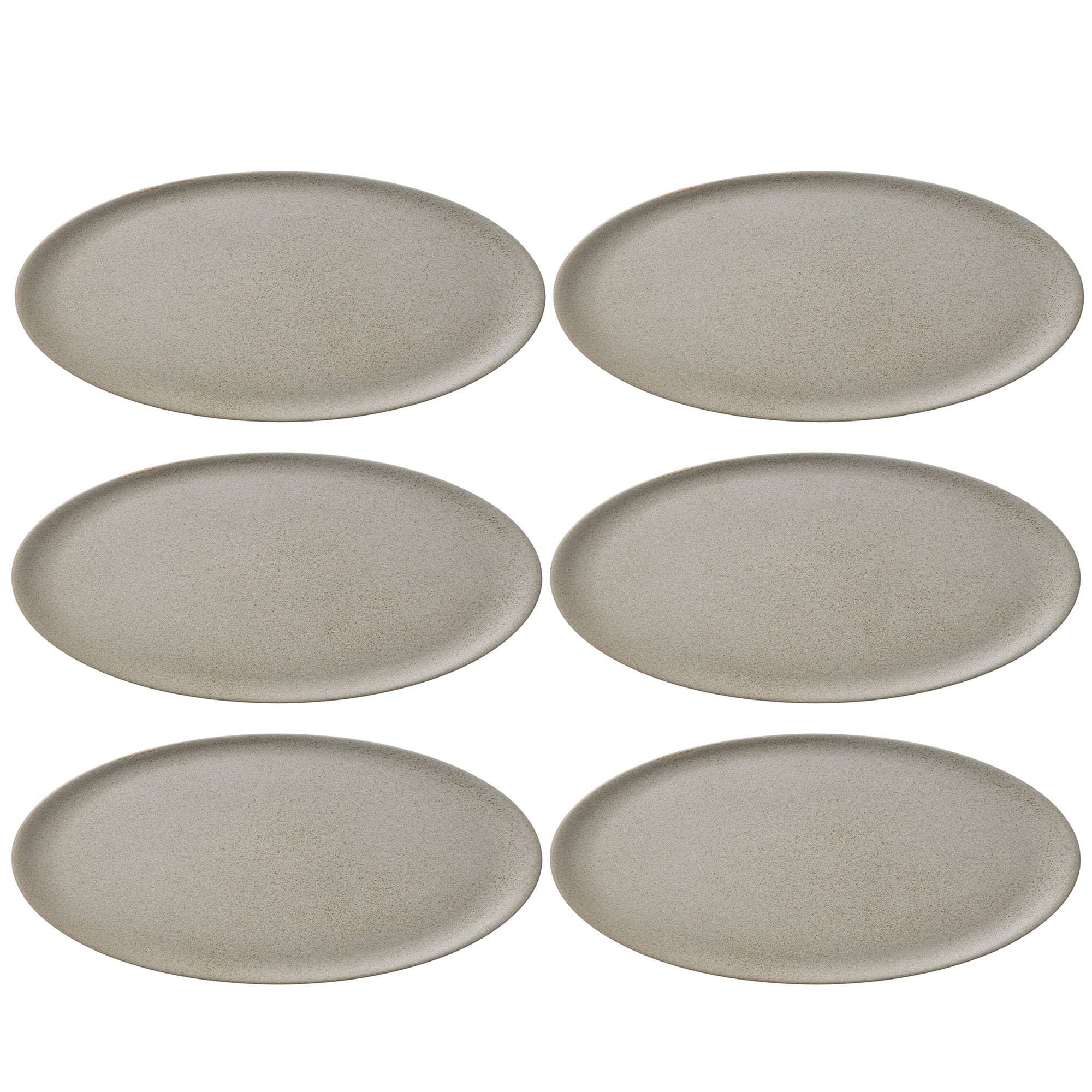 RAW middagstallerken 28 cm, beige, 6 stk.