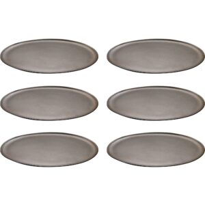 RAW middagstallerken 28 cm, metallic brown, 6 stk.