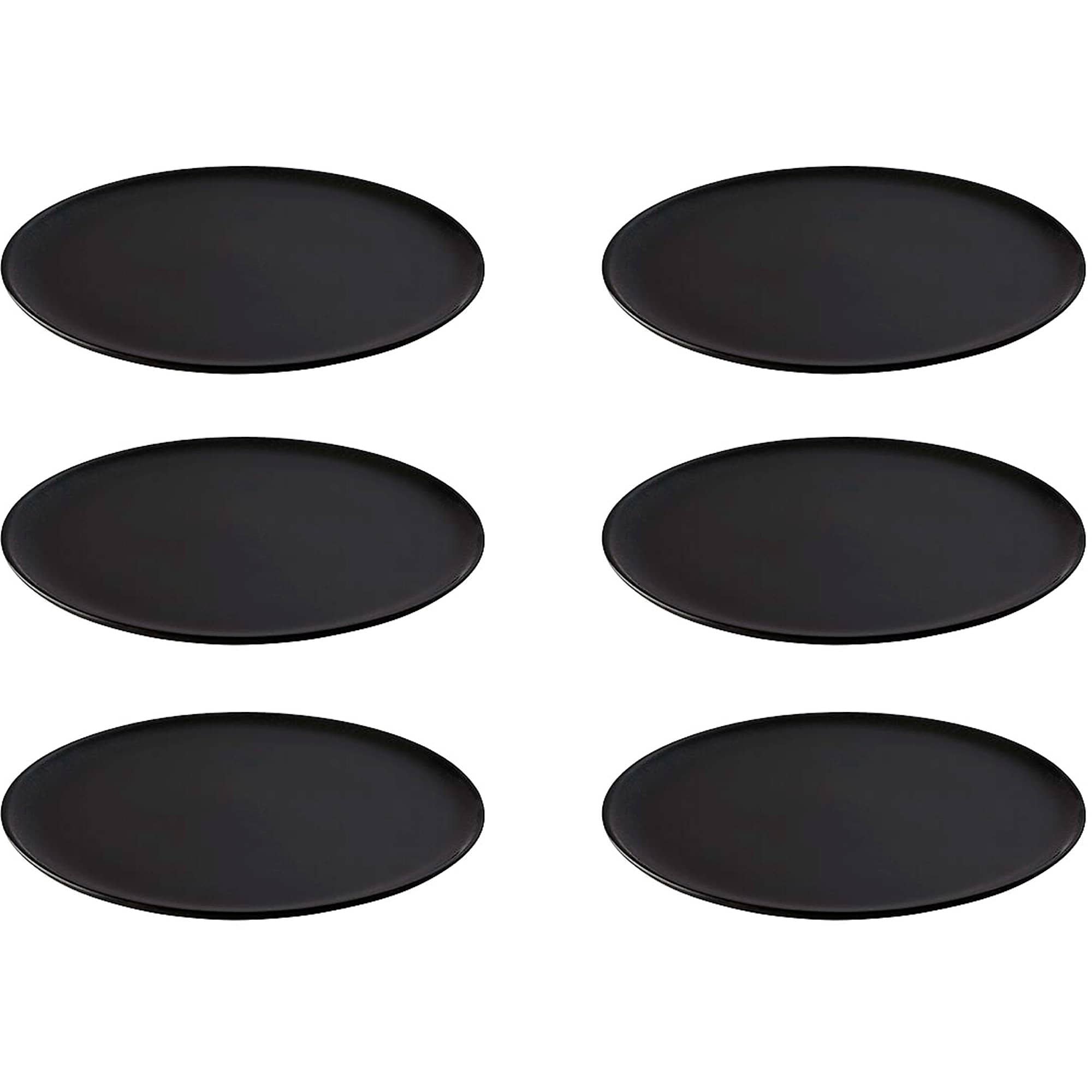 RAW middagstallerken 28 cm, titanium black, 6 stk.