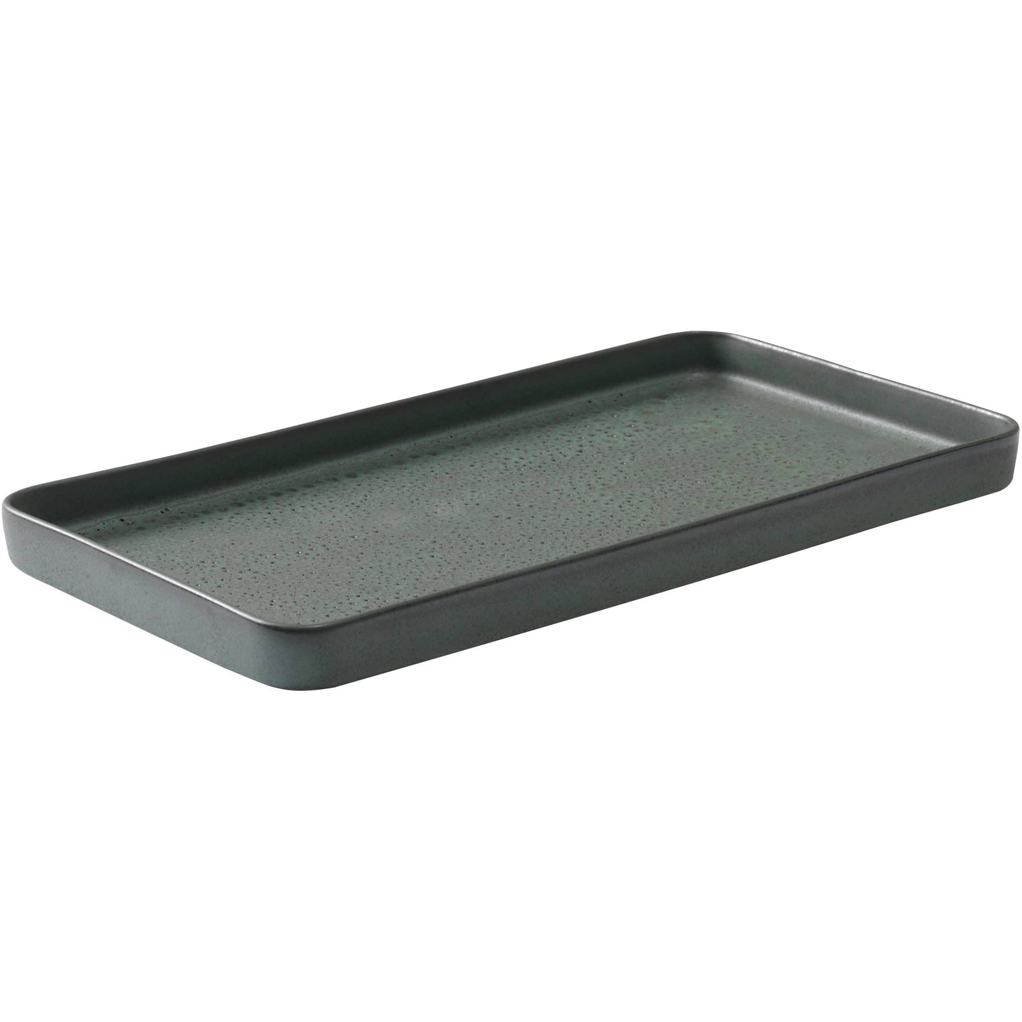 RAW rektangulær tallerken northern green 34x18 cm.
