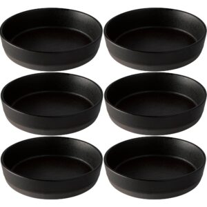RAW suppetallerken 6 stk., titanium black