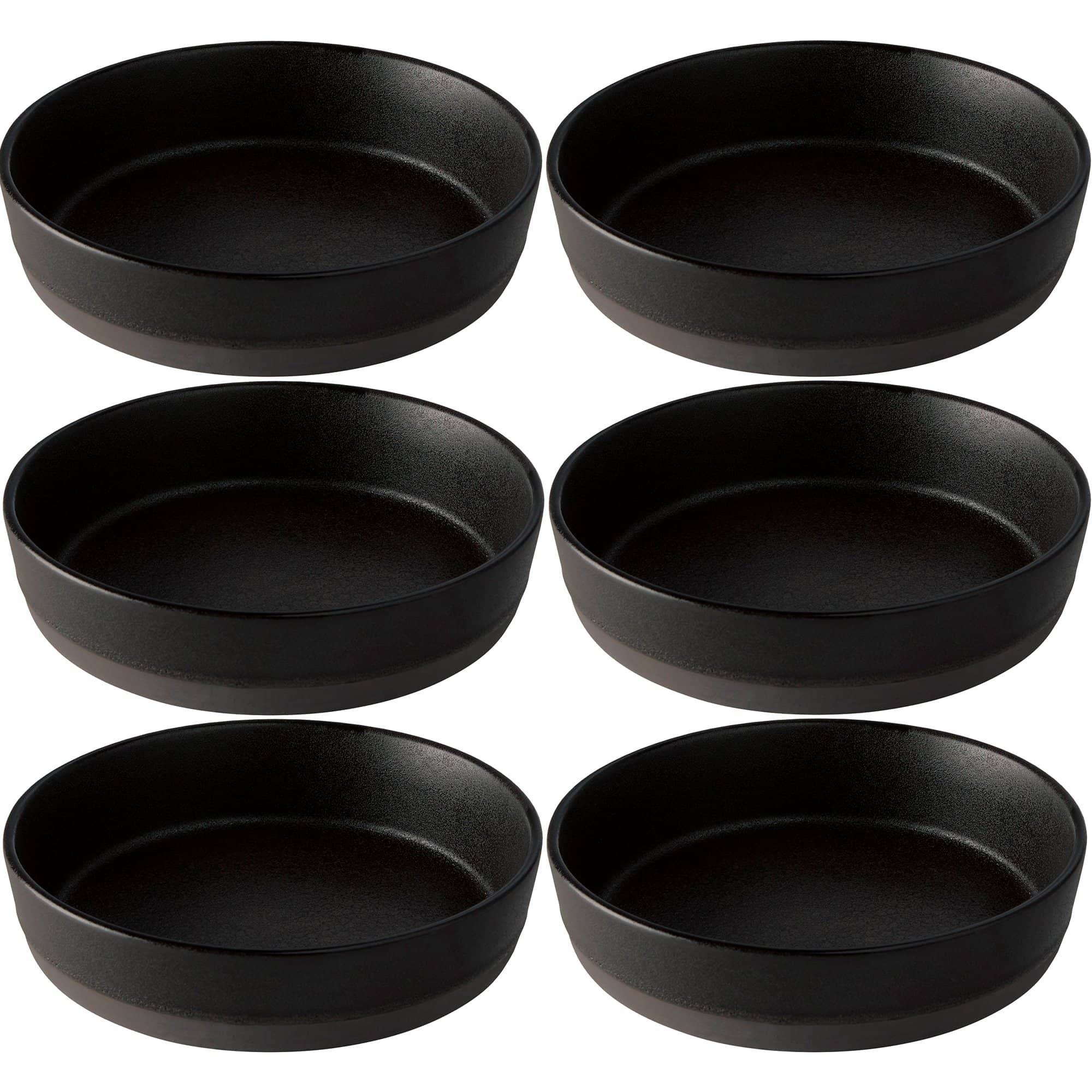 RAW suppetallerken 6 stk., titanium black