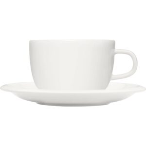 Raami kaffekop med fad, hvid
