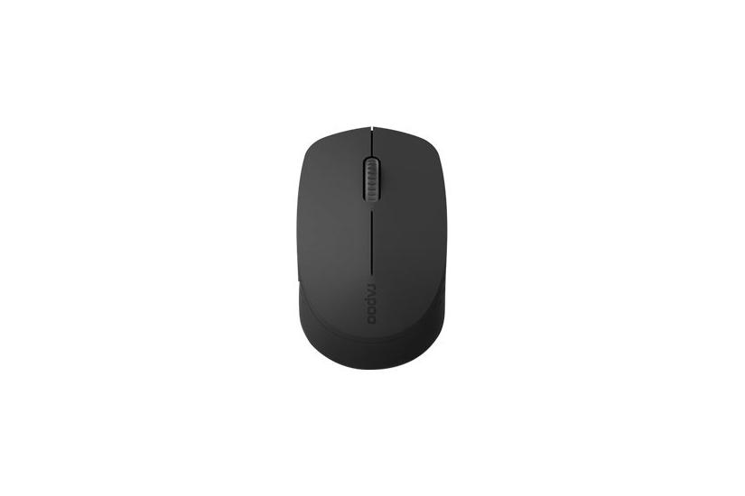 Rapoo M100 - mus - 2.4 GHz, Bluetooth 4.0, Bluetooth 3.0 - sort