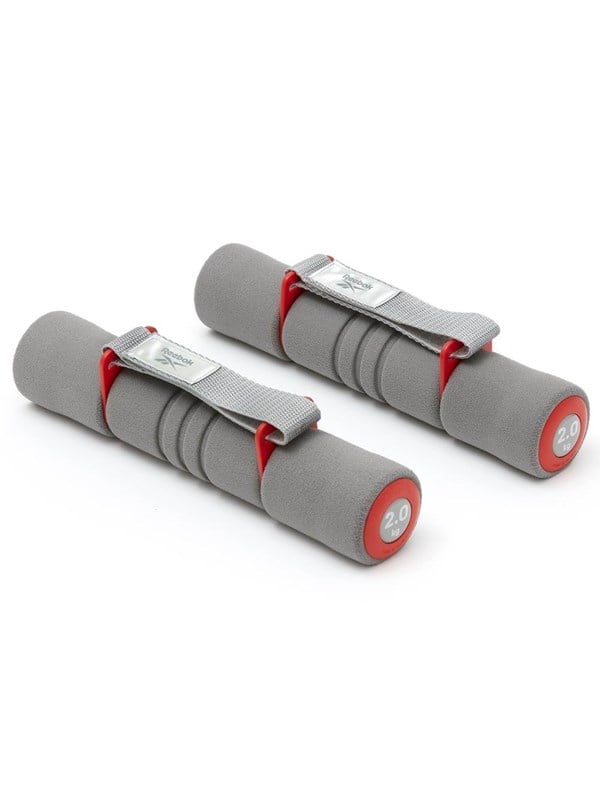 Reebok Softgrip Håndvægte - 2.0Kg Red & Grey