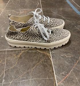 Relaxshoe, Sko med kraftig sål - Grå Leopard - 38