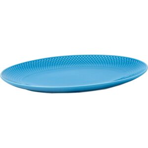 Rhombe serveringsfad, oval, blå