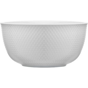 Rhombe serveringsskål, hvid, 17,5 cm