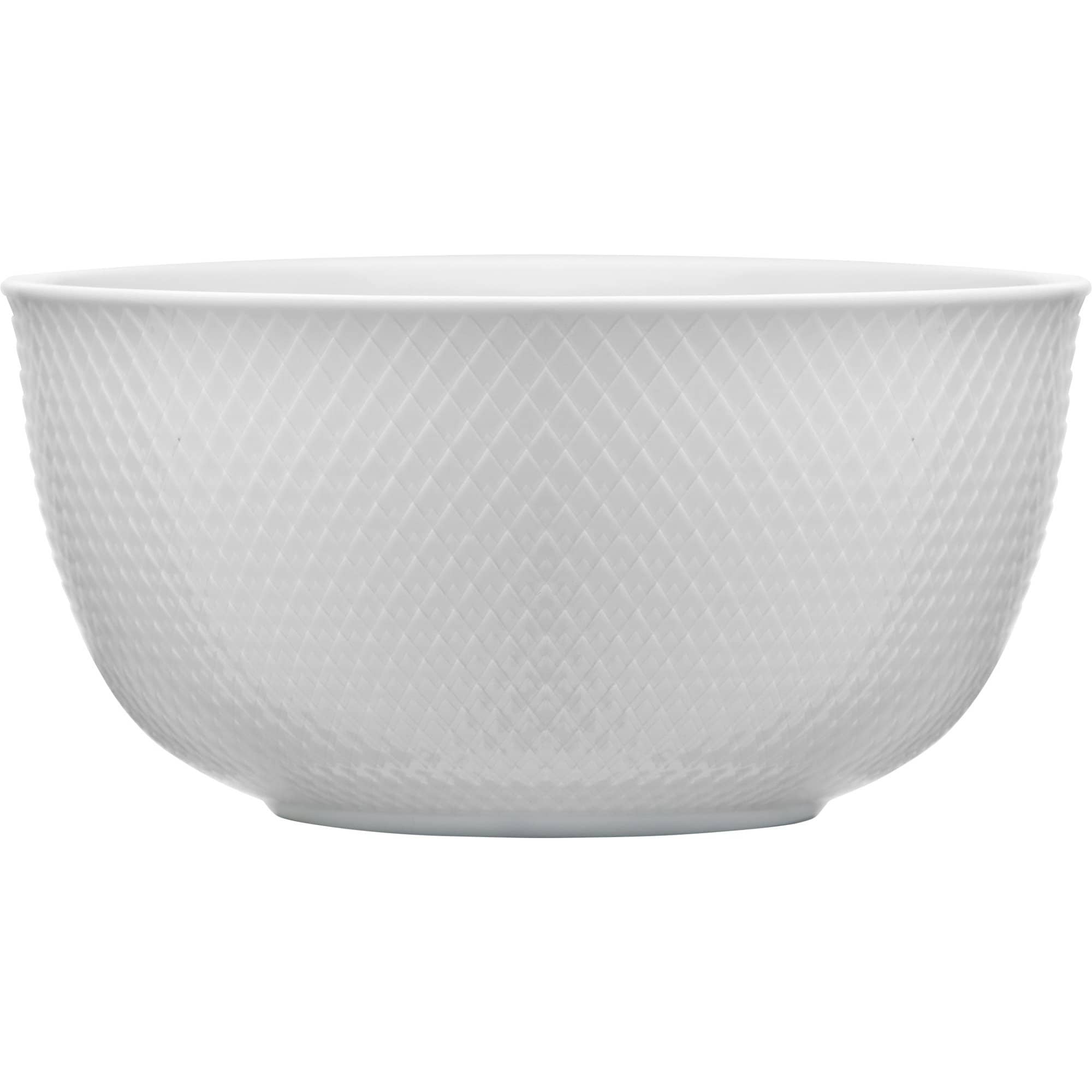 Rhombe serveringsskål, hvid, 17,5 cm