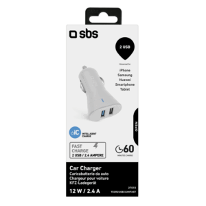 SBS 12W biloplader - Hvid