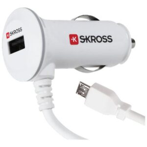 SKROSS Midget USB Car Charger PLUS bilstrømsadapter - USB, Micro-USB Type B