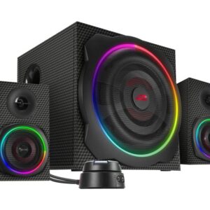 SPEEDLINK GRAVITY CARBON RGB - højttalersystem - til PC - trådløs