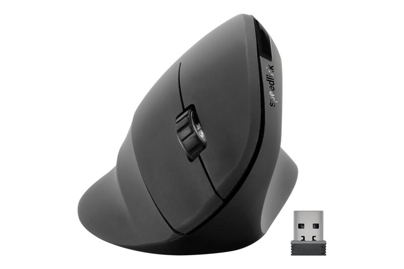 SPEEDLINK PIAVO - lodret mus - 2.4 GHz - sort gummi