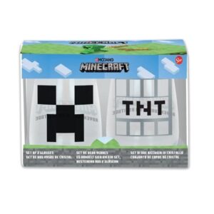 STOR Minecraft - Gift set of 2 Glasses