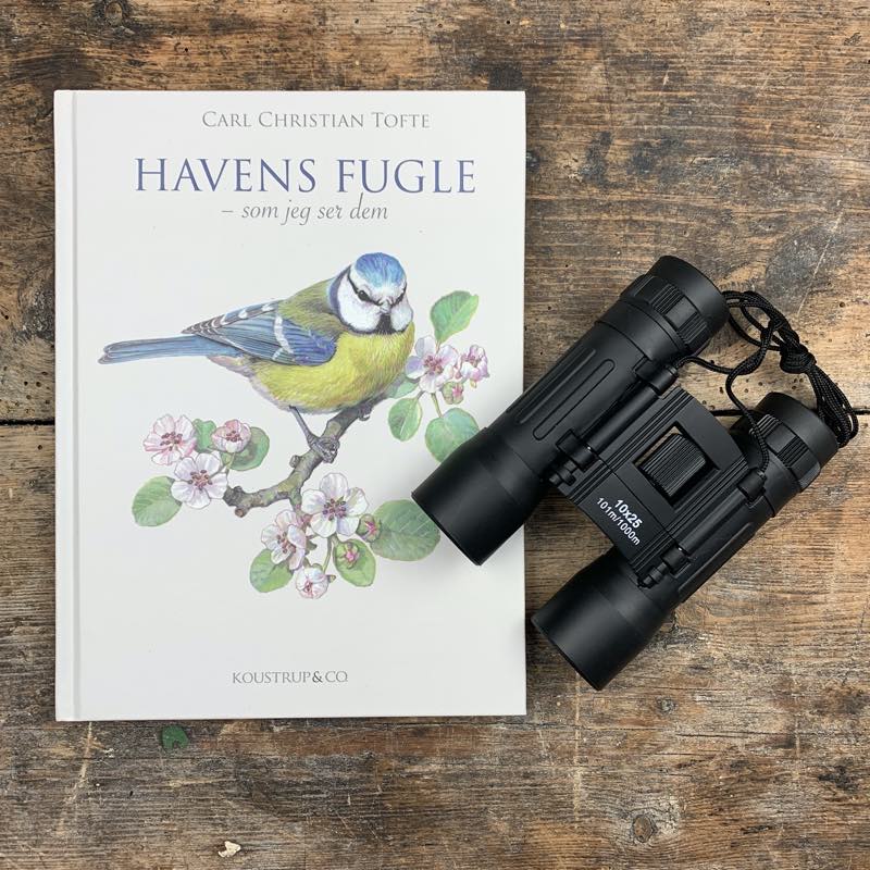 Sæt med Fugle Bog og Kikkert