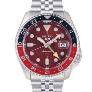 Seiko 5 Sports Automatic GMT Red Herreur
