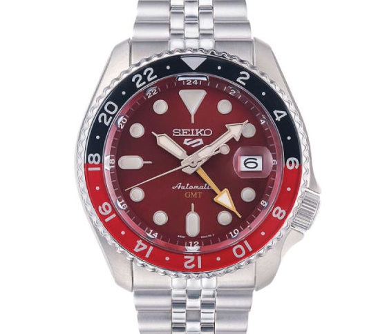 Seiko 5 Sports Automatic GMT Red Herreur