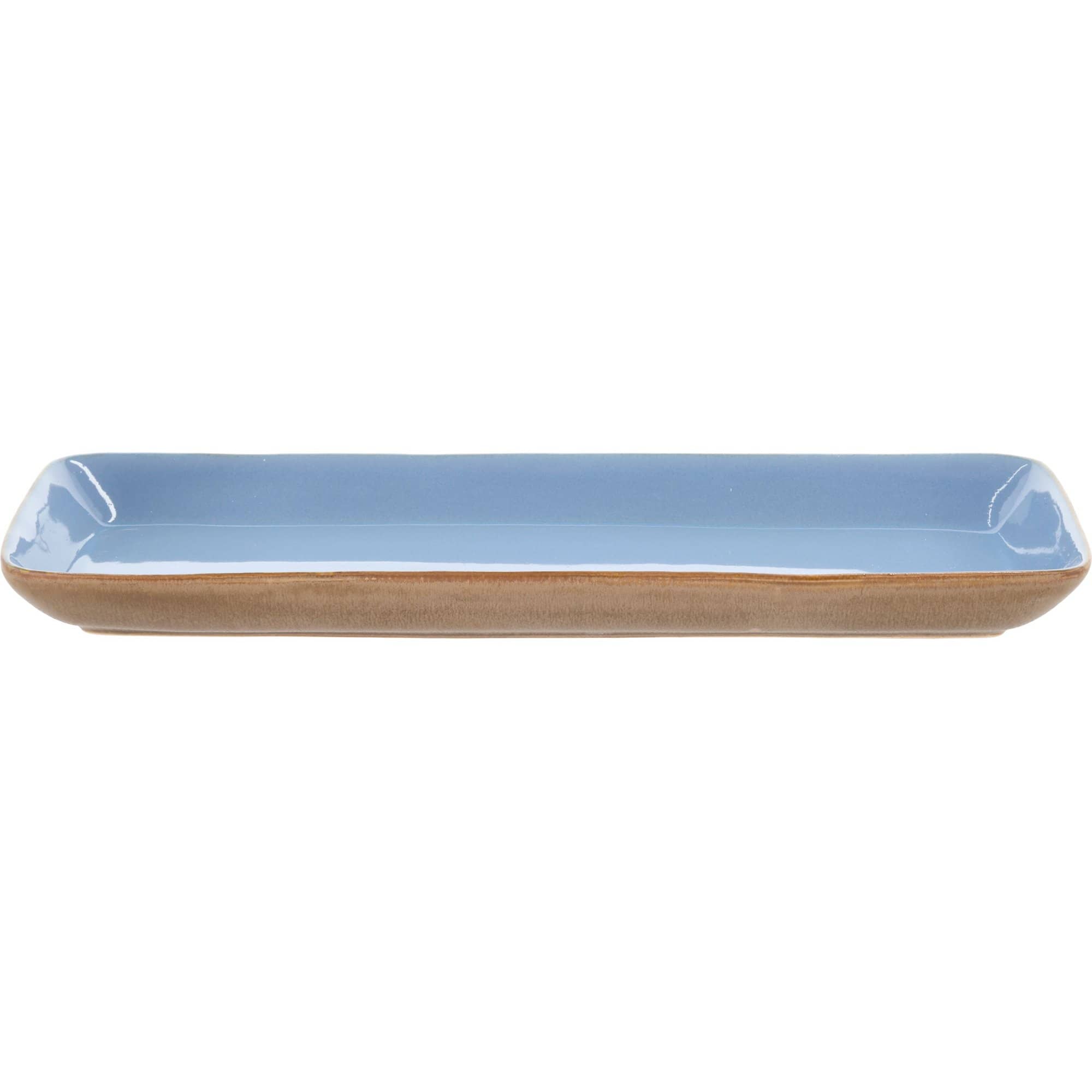 Serveringsfad rektangulært 38 x 14 cm, wood/ocean