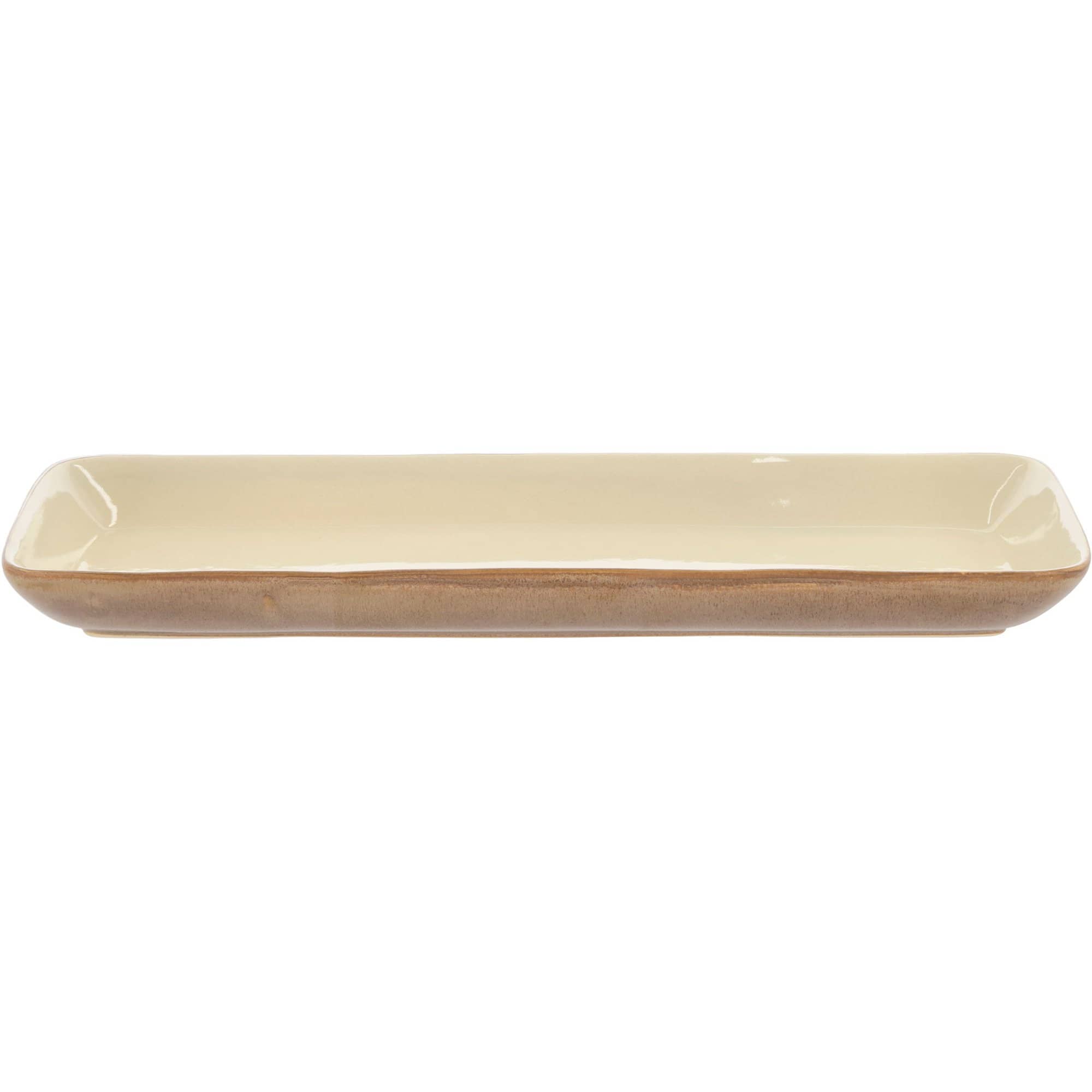 Serveringsfad rektangulært 38 x 14 cm, wood/sand