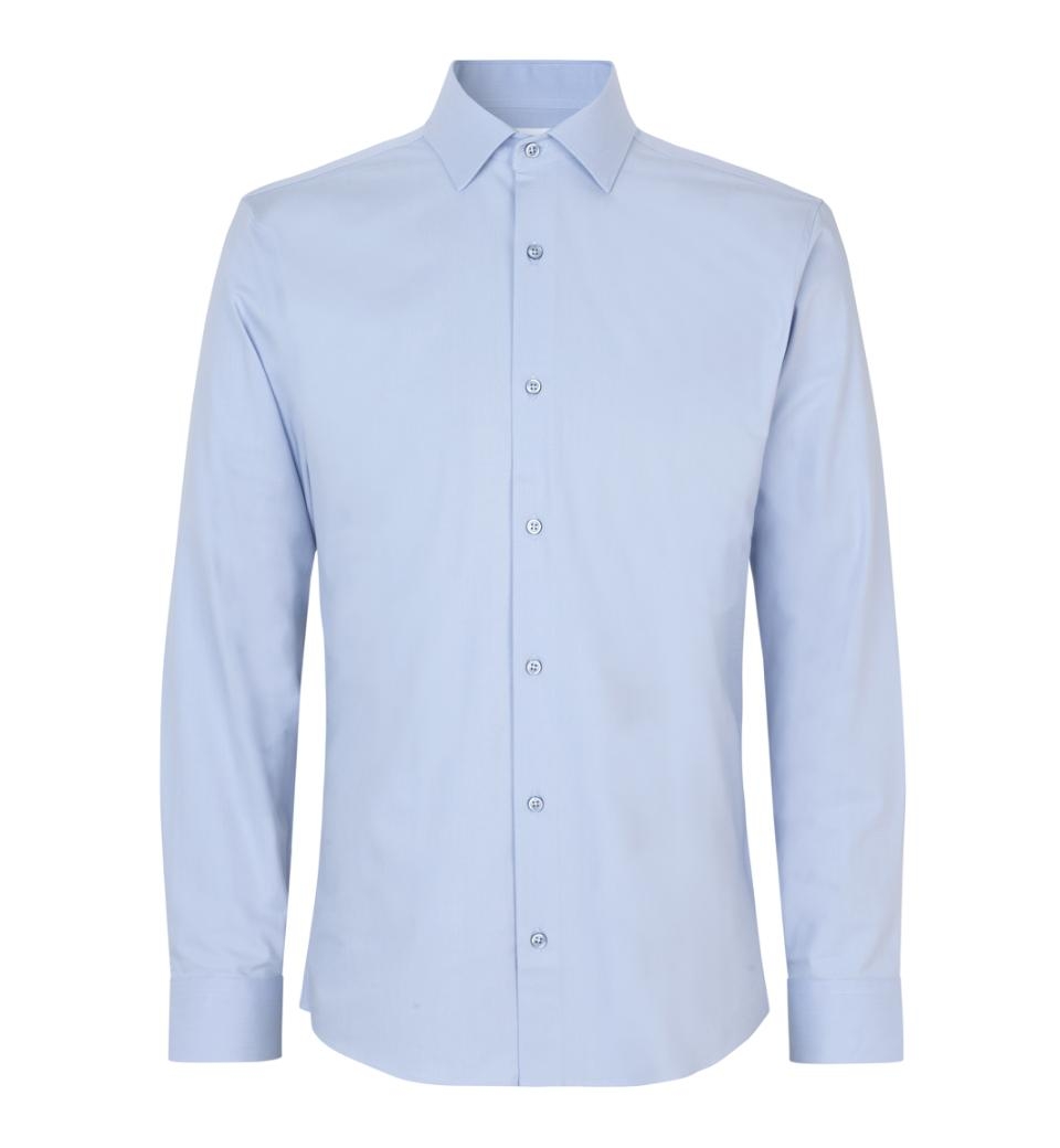 Seven Seas Hybrid Skjorte Slim Fit S51 Light Blue_41/42-l