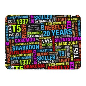 Sharkoon 20 Years Mouse Mat Gaming musemåtte Flerfarvet