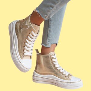 Sia High Sneakers - Gold 38