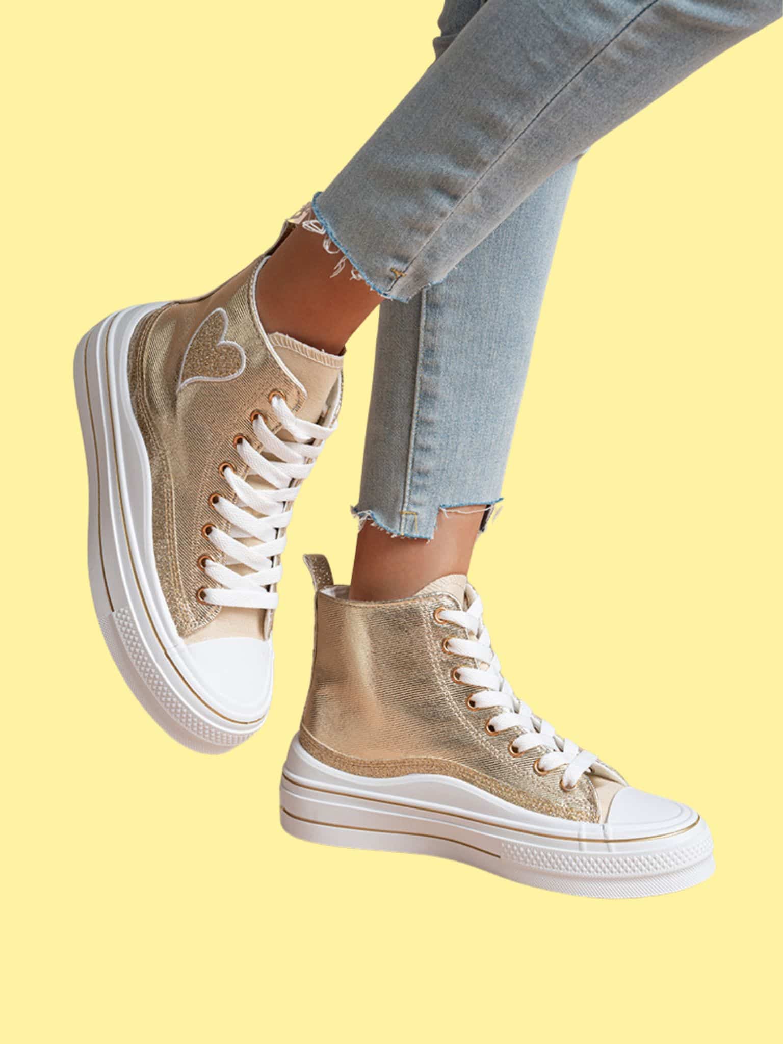 Sia High Sneakers - Gold 38