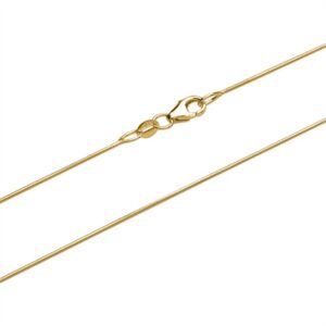 Slange halskæde i 14 kt. Guld - 0,9 mm og 50 cm.
