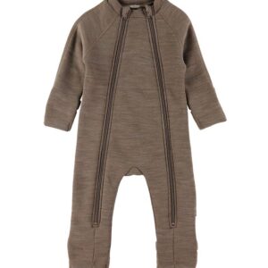 Smallstuff Køredragt m. Lynlåse - Uld - Nature